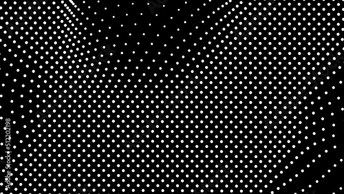 Dome-shaped protrusion part seine by stretching mesh for the illusion three-dimensional deformation of the surface. Screen media video trippy. Mesh LCD display. Scale size different hole space.
