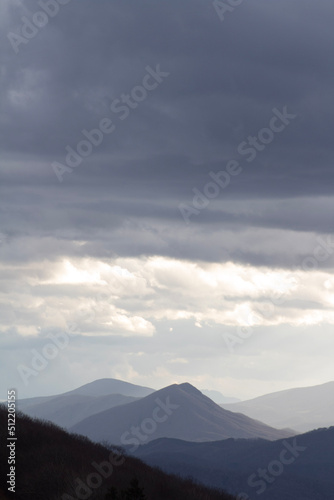 clouds over the mountain