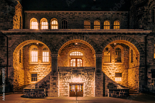 Burning the Midnight Oil at Ontario Hall on the Campus of Queen s University in Kingston  Ontario