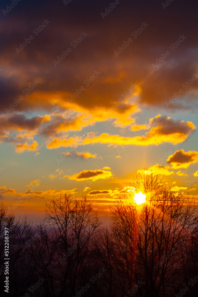 Fototapeta premium sunrise in the mountains