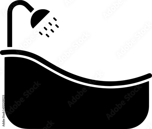 bath tub icon. Bath premium icon. Bathtub isolated on white background. Bath time in flat style vector illustration