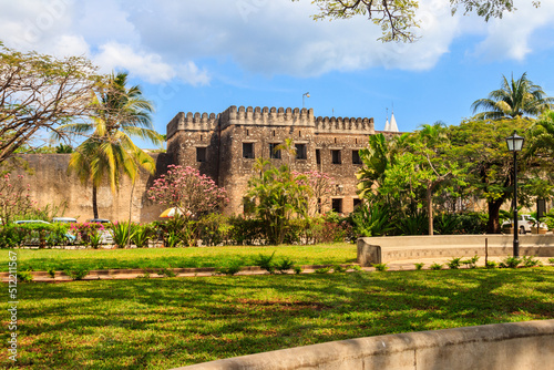 Bild auf Leinwand Old Fort, also known as the Arab Fort is a fortification located in Stone Town i