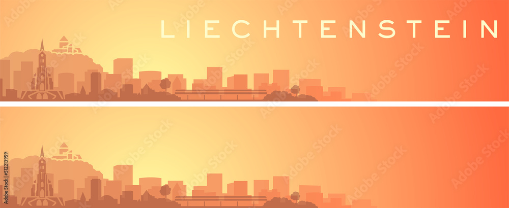 Liechtenstein Beautiful Skyline Scenery Banner