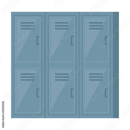 school gray lockers