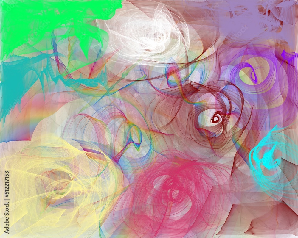 abstract background with flowers