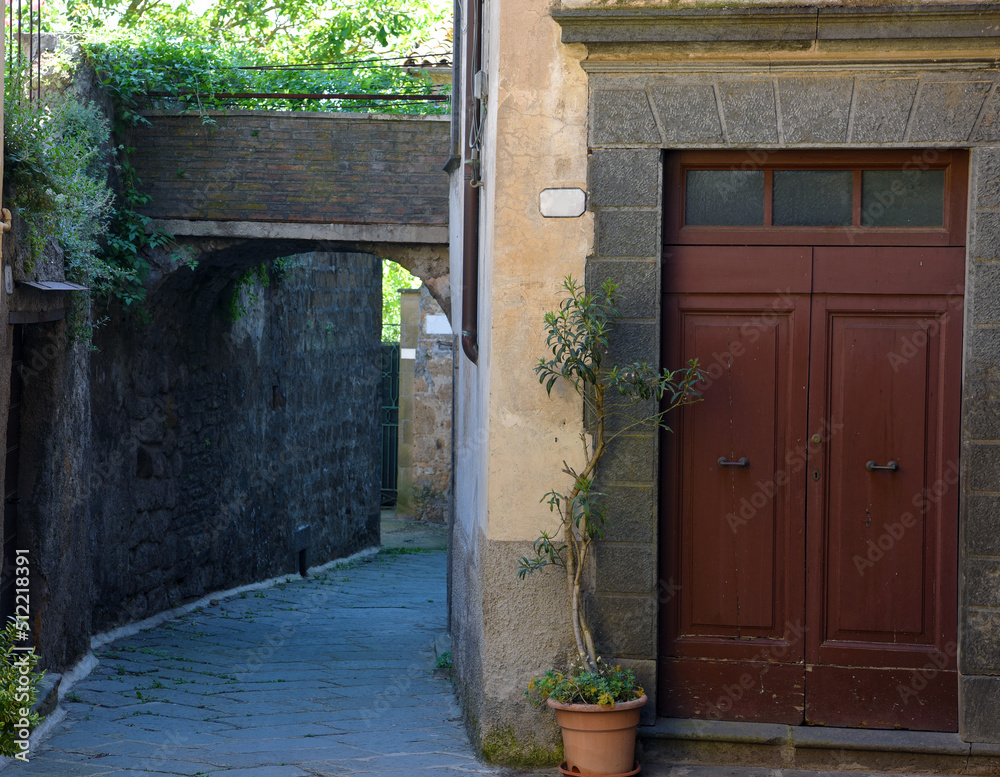 the historic center in Bagnoregio Viterbo Italy the historic center in Bagnoregio Viterbo Italy