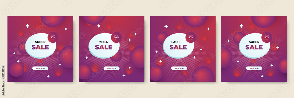 Editable minimal square banner template. Red background color with stripe line shape. Suitable for social media post and web internet ads. Vector illustration with photo college