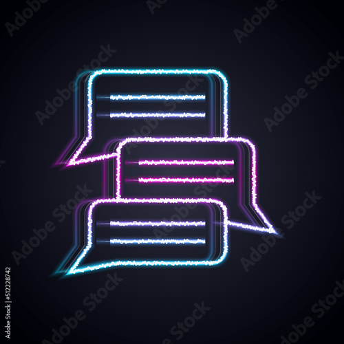 Glowing neon line Online psychological counseling distance icon isolated on black background. Psychotherapy, psychological help, psychiatrist online consulting. Vector