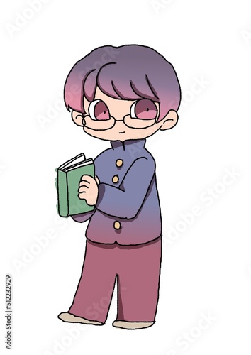 本を読む男の子