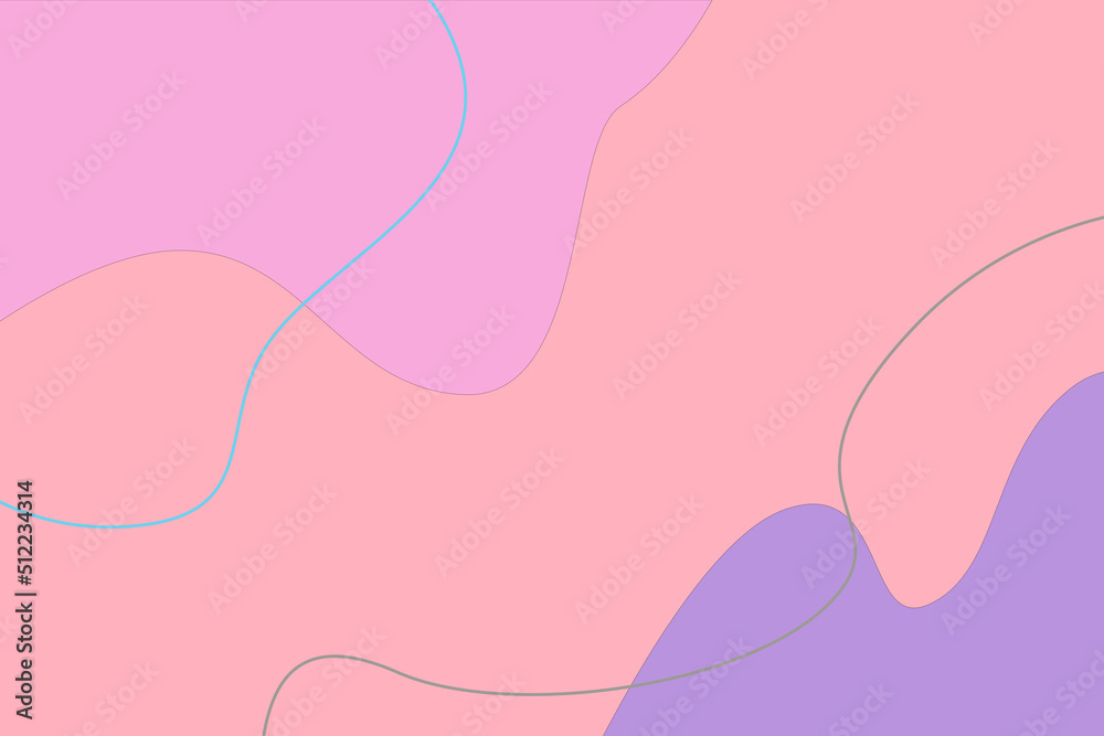 minimal basic blob backgrounds with abstract organic shapes in color