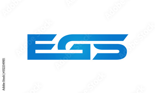 Connected EGS Letters logo Design Linked Chain logo Concept 