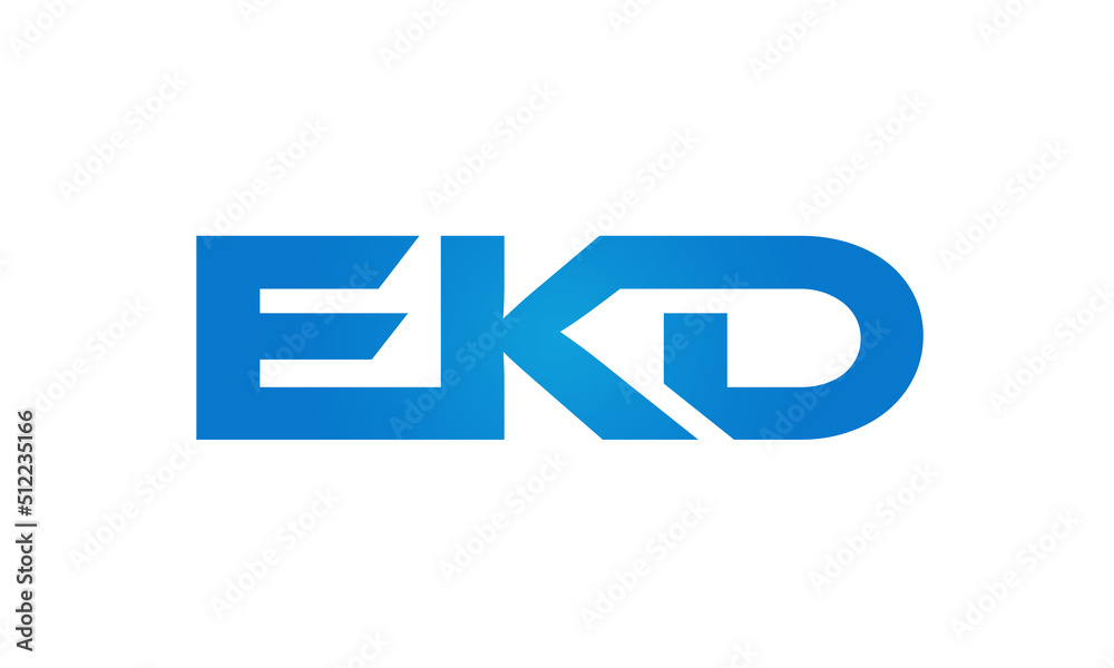 Connected EKD Letters logo Design Linked Chain logo Concept
Connected EKD Letters logo Design Linked Chain logo Concept