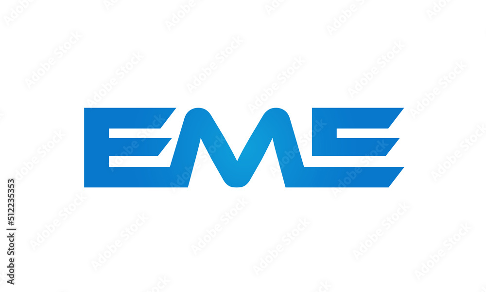 Connected EME Letters logo Design Linked Chain logo Concept
Connected EME Letters logo Design Linked Chain logo Concept