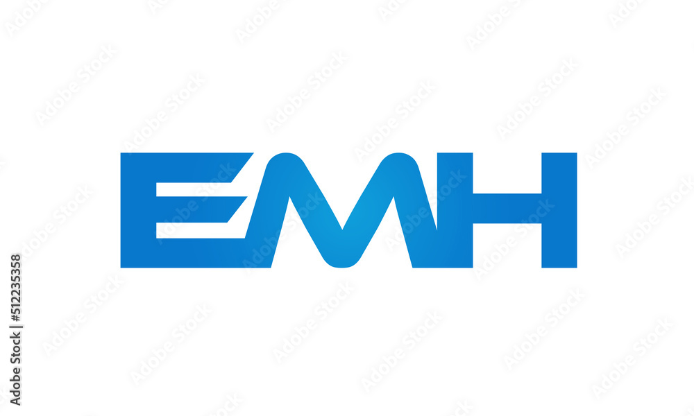 Connected EMH Letters logo Design Linked Chain logo Concept
Connected EMH Letters logo Design Linked Chain logo Concept