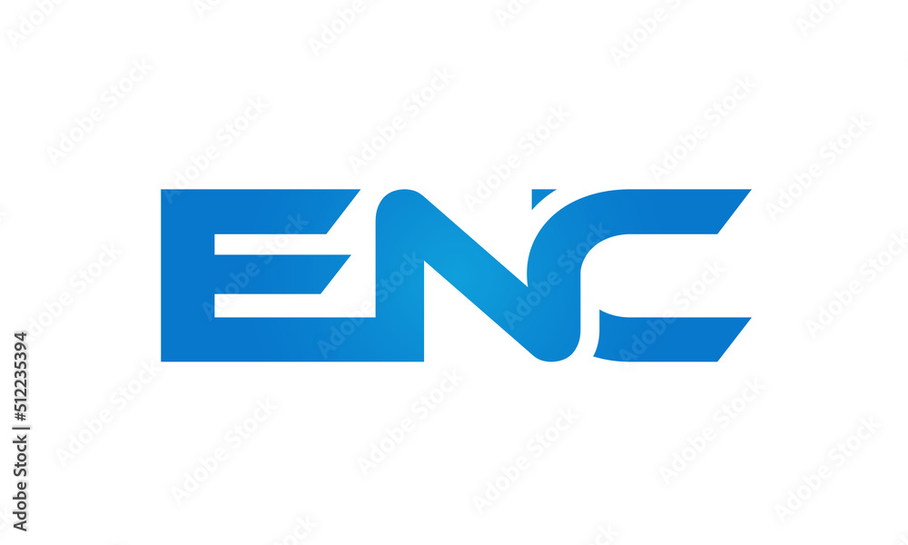 Connected ENC Letters logo Design Linked Chain logo Concept
Connected ENC Letters logo Design Linked Chain logo Concept