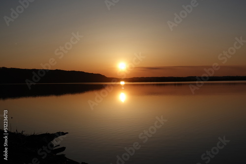 Mississippi River in sunset