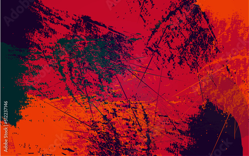 Abstract splash paint grunge texture red background