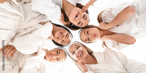 Beautiful young women in ba...