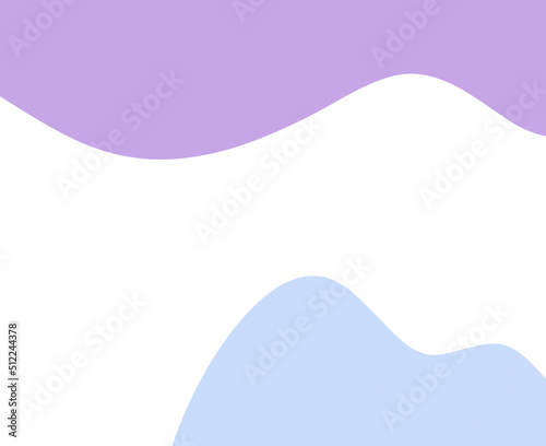 Soft organic shape blob pastel form elements for decoration illustration