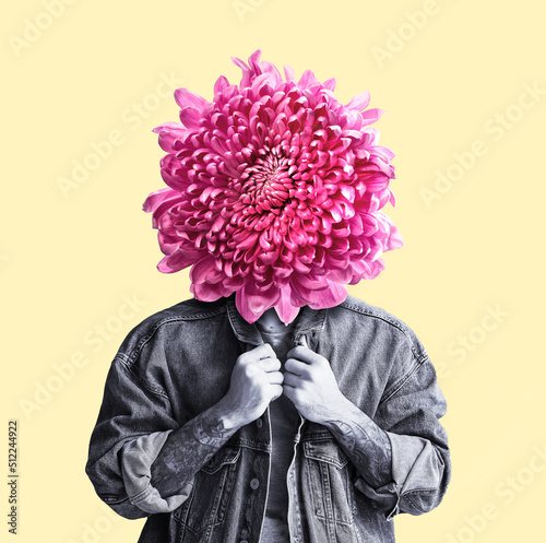 Smiling bearded man wearing...