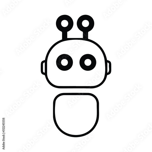 Robot Adviser or Alien icon photo