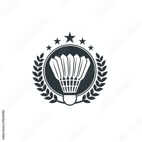 illustration of badminton sport, vector art.
