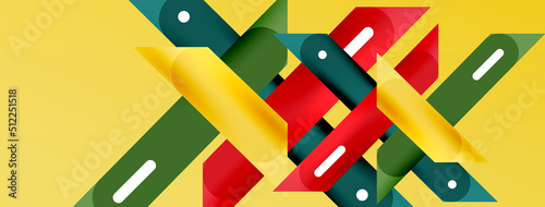 Background overlapping lines. Dynamic lines abstract wallpaper. Straight lines composition vector illustration for wallpaper banner background or landing page