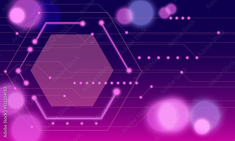 Abstract background with technology circuit board texture. Electronic motherboard illustration. Communication and engineering concept.