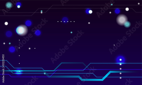 Abstract background with technology circuit board texture. Electronic motherboard illustration. Communication and engineering concept.