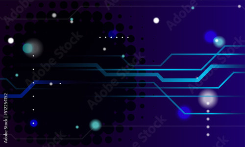 Abstract background with technology circuit board texture. Electronic motherboard illustration. Communication and engineering concept.