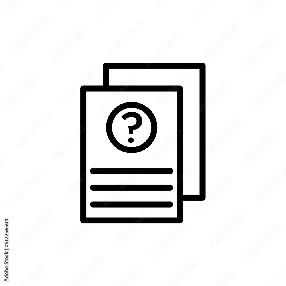 answer icon flat style trendy stylist simple