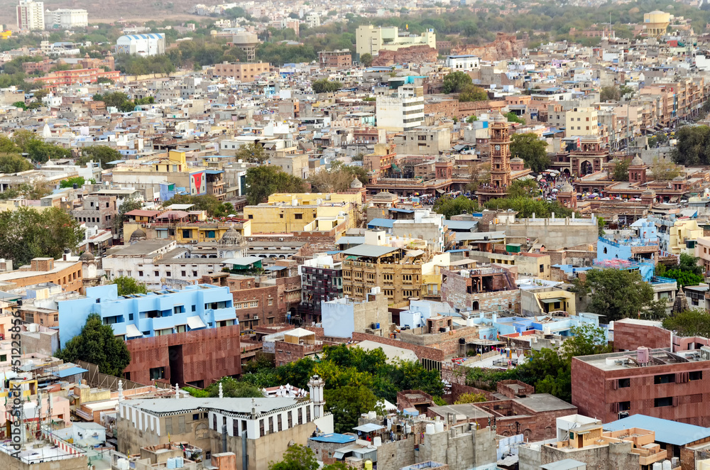 View of The Blue City in Jodhpur, India