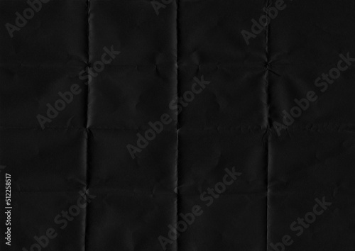 Folded paper texture. Folded black paper texture background. High resolution texture. Folded black paper.