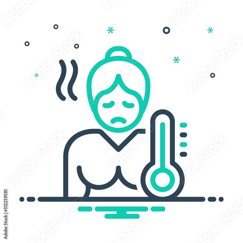 Mix icon for sick ill
