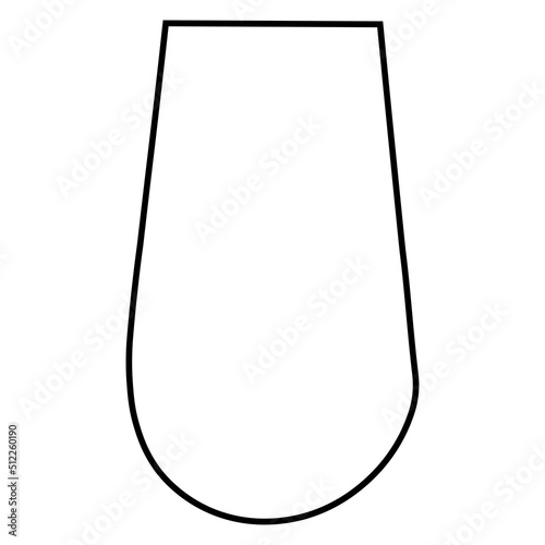 Collection of contour drawings of vases in eps 10