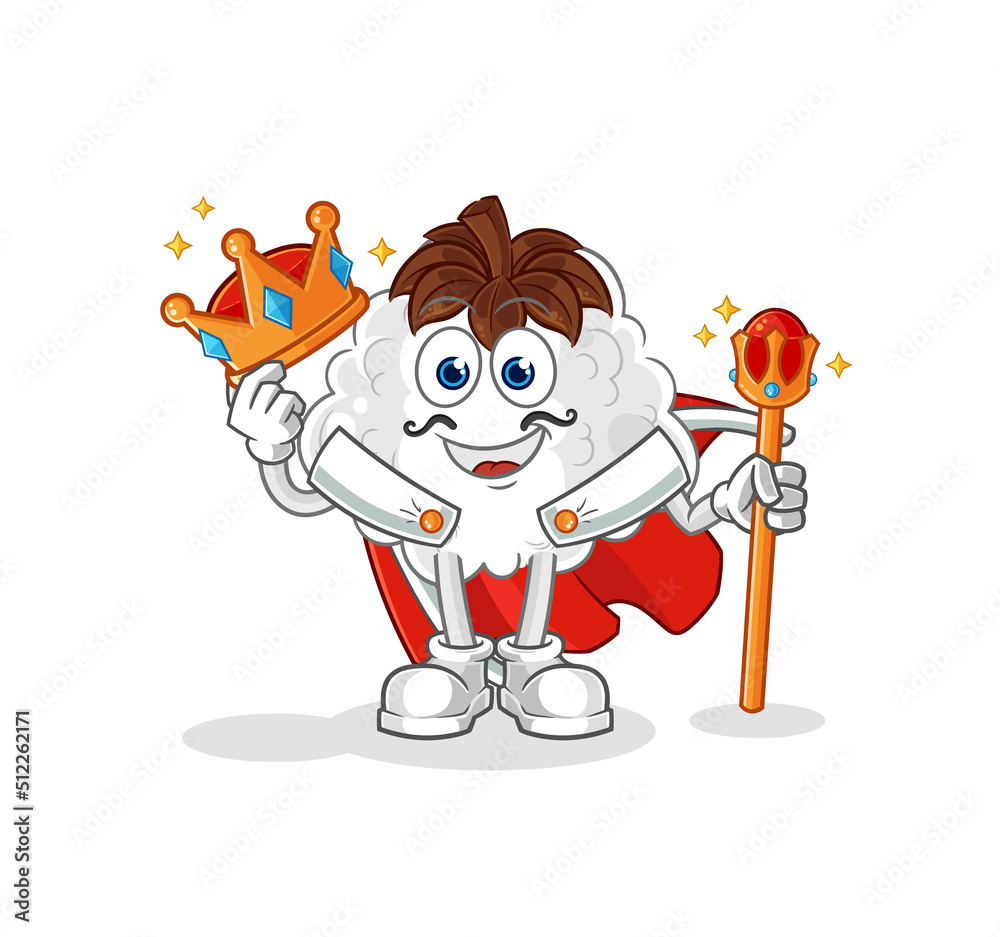 Obraz premium cotton king vector. cartoon character