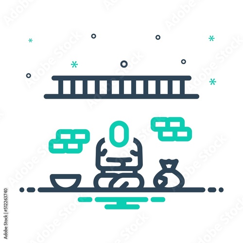 Mix icon for poverty