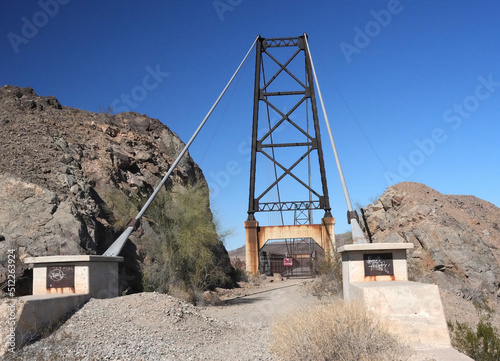 McPhaul Bridge or Bridge to Nowhere, near Yuma Arizona