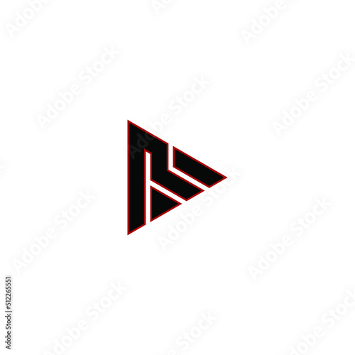 abstract initial letter ER logo in black color isolated in white background applied for a sports massage business logo also suitable for the brands or companies that have initial name ER or RE
