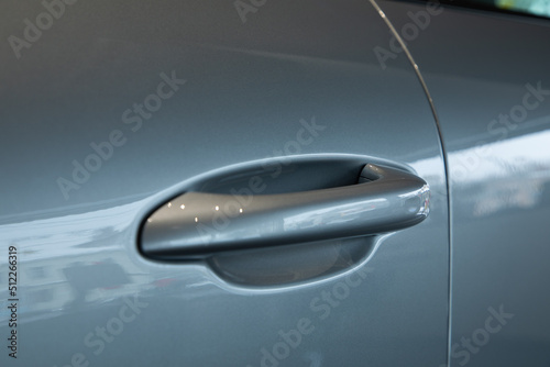close up of a car door