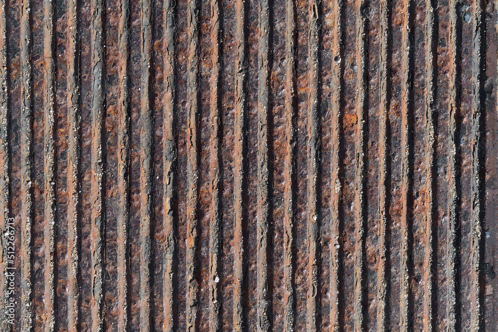 Grunge background made from a rusty iron panel