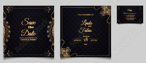 luxury wedding invitation cards