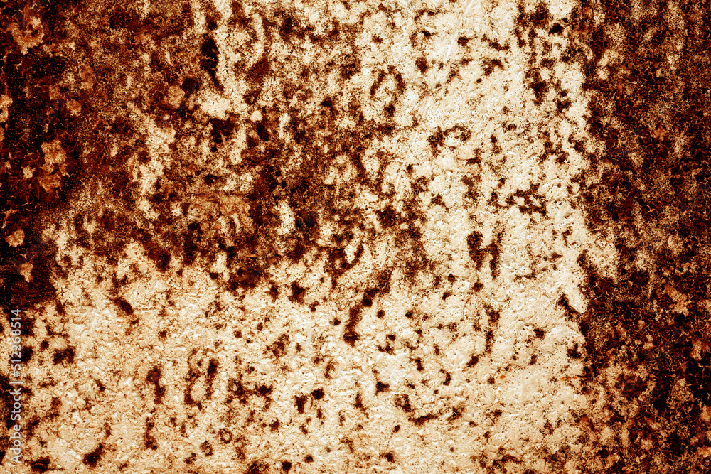 Abstract brown decayed rust stains on old white, brown background, rust stains for background. Abstract brown decayed rust stains on old white, brown background, rust stains for background.