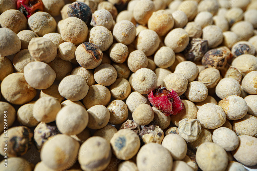 Macro photo of chickpea groats as a natural food background Macro photo of chickpea groats as a natural food background