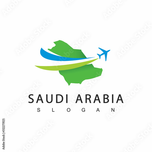 Saudi Arabia Tour And Travel Logo, Umrah And Hajj Company Icon