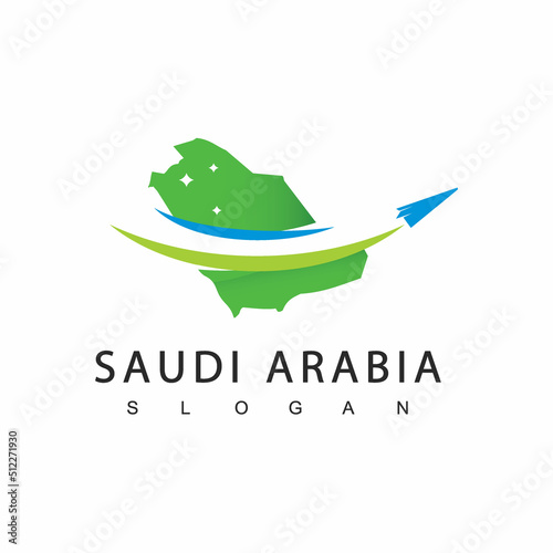 Saudi Arabia Tour And Travel Logo, Umrah And Hajj Company Icon