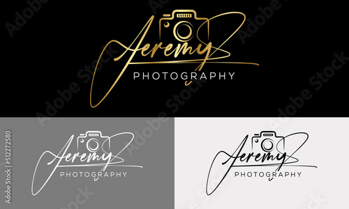 Camera photography logo icon vector template