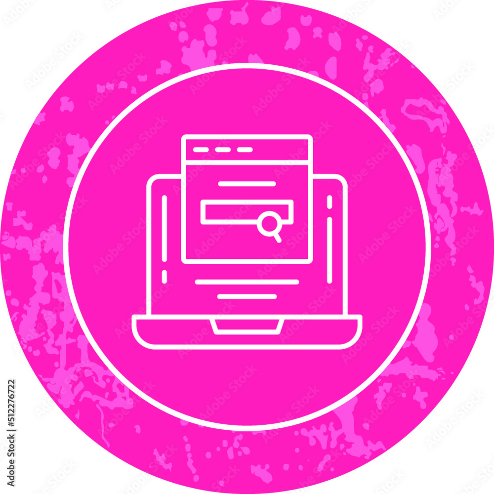 Unique Line Round Circle Icon Unique Line Round Circle Icon