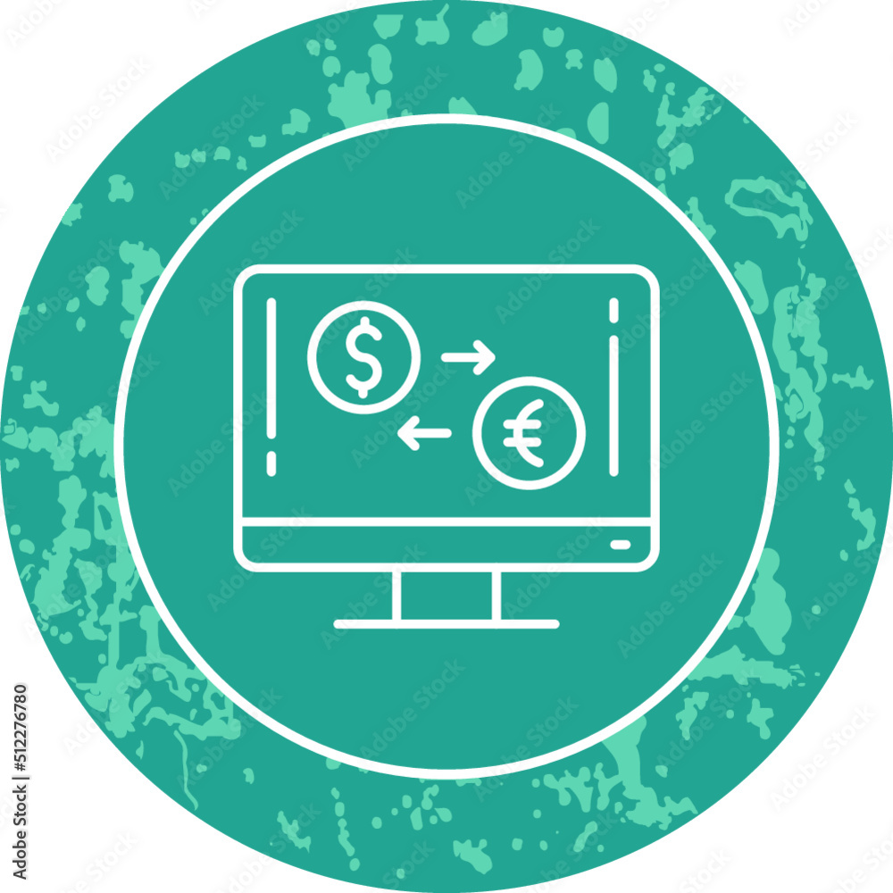 Unique Line Round Circle Icon Unique Line Round Circle Icon