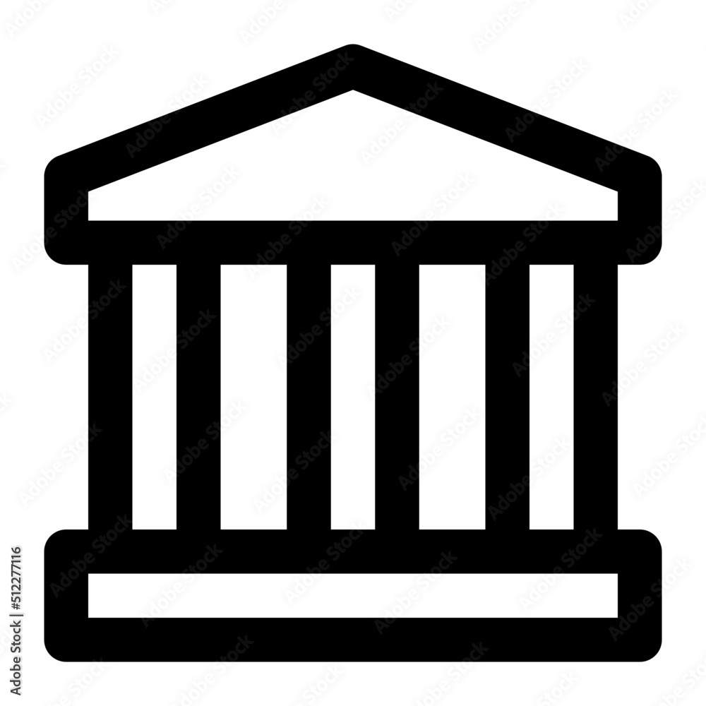 bank line icon bank line icon